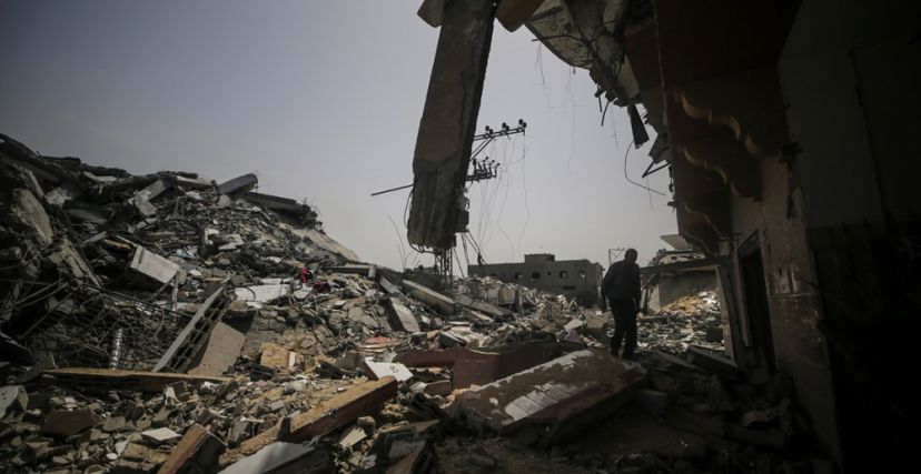 مخيم النصيرات وسط قطاع غزة