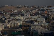 مخيمات رفح قرب الحدود المصرية