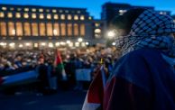 مظاهرة داعمة فلسطين داخل حرم جامعة كولومبيا في نيويورك