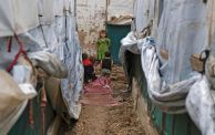 لاجئة سورية صغيرة في لبنان