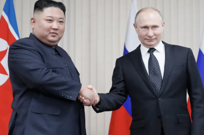 كيم جونغ أون مع بوتين