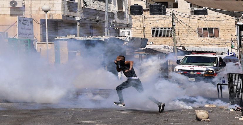 (Getty) مخيم جنين خلال العدوان